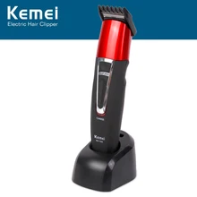 Kemei Регулируемая Беспроводная Перезаряжаемые для стрижки волос, машинка для стрижки бороды и усов; регулируемых расчесок Портативный машинка для стрижки волос км-1008