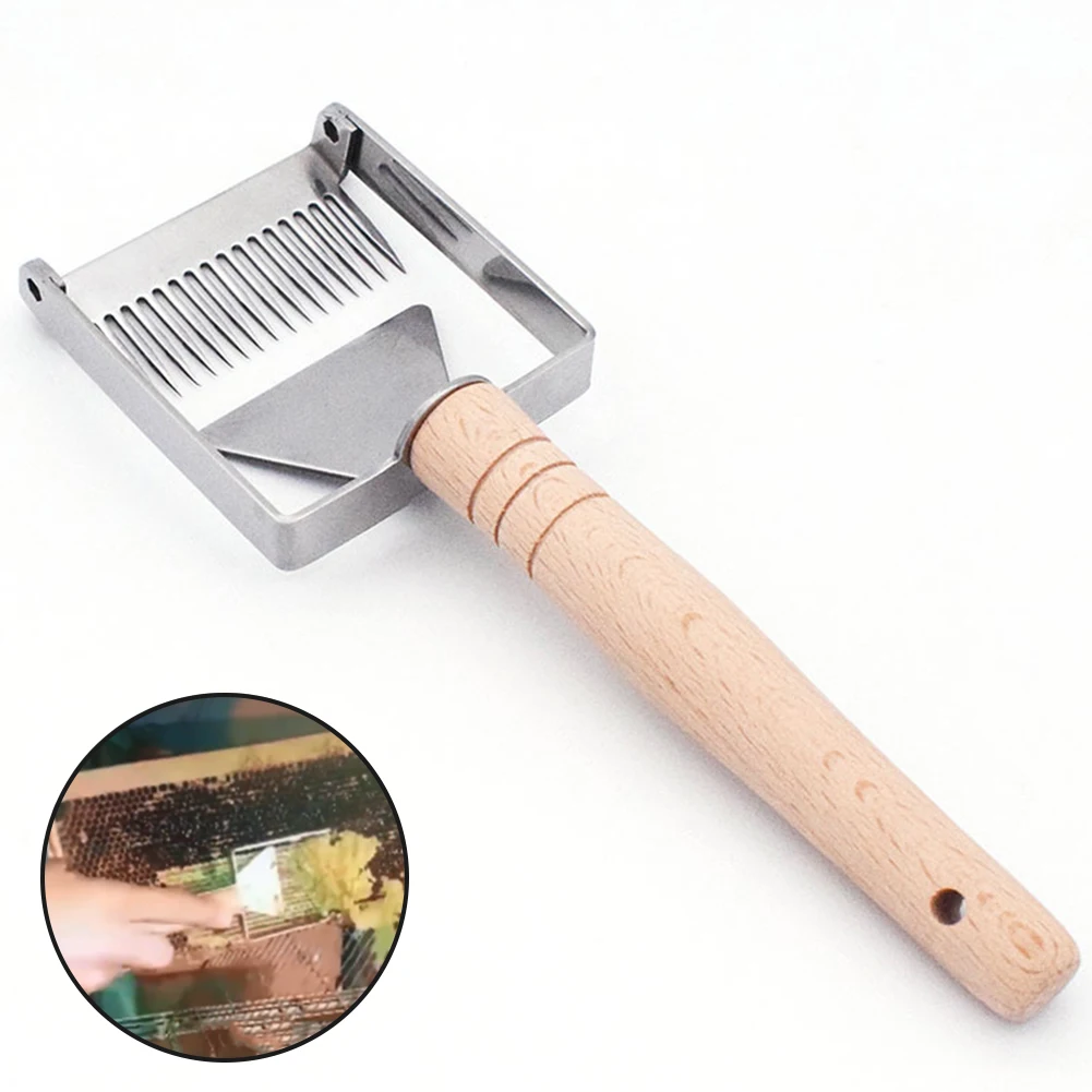 

Shovel Balance Stainless Steel Equipment Scraper Sparse Rake Honey Fork Comb Bee Hive Uncapping Straight Needles Beekeeping Tool