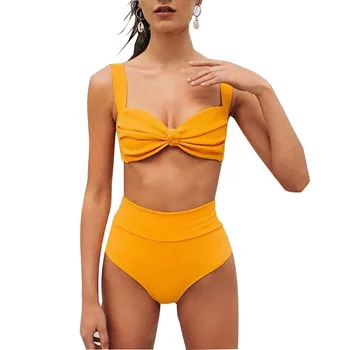 

Sexy Bikinis 2020 Swimwear Women High Waist Bikini Set Stripes Swimsuit Bathing Swimming Suit for Women Maillot De Bain Femme