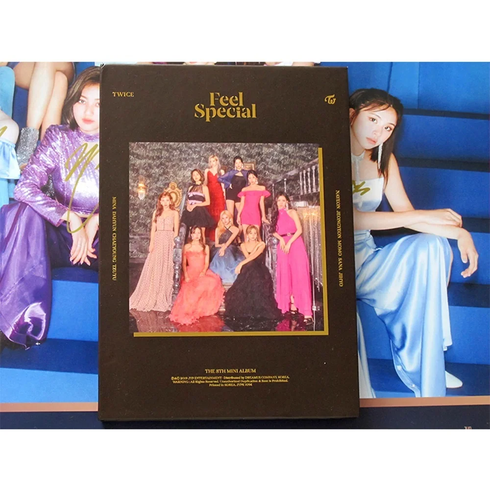 TWICE 亲笔签名 迷你8 新专 回归 Feel Special 签TO+签名海报 4