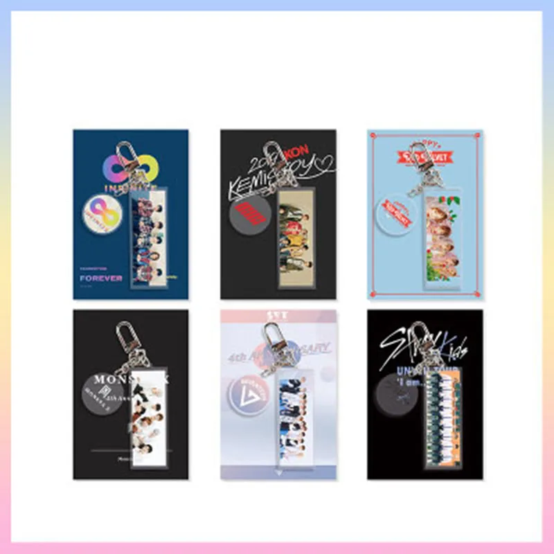 

Red Velvet IKON SEVENTEEN Straykids Acrylic Rectangle Pendant Key Chain Keyring ODE TO YOU in Seoul BAMBAM Hueningkai LJ512