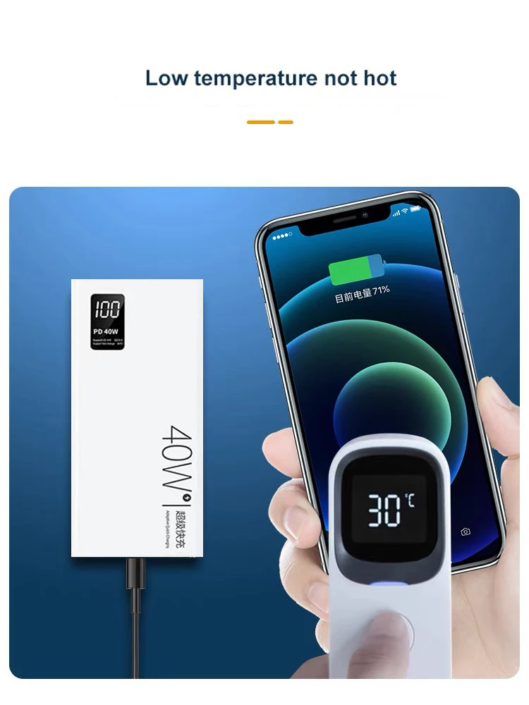 PD 40W Power Bank Fast Charging for Huawei P40 Power Bank 20000mAh Powerbank Portable Exterbal Battery Charger for Xiaomi iPhone wireless charging power bank