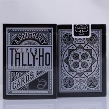 1 колода Tally-Ho Viper игральные карты вентилятор назад волшебные карты черная колода от эллюсиониста креативный магический реквизит для игры в покер Волшебные трюки