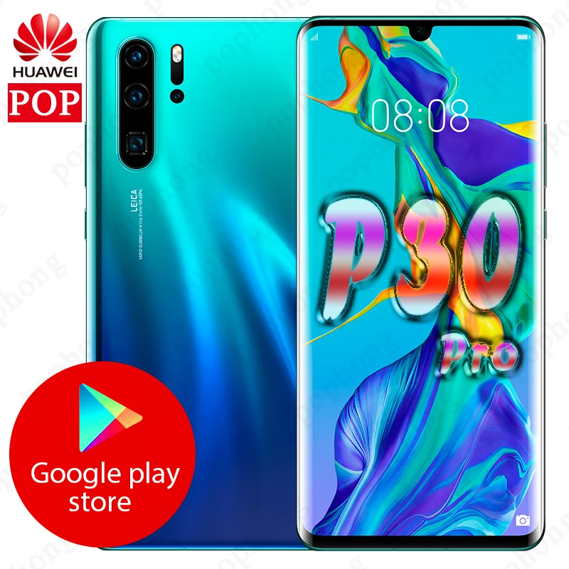 Глобальная Версия Дополнительно huawei P30 Pro мобильный телефон 6,47 ''полный экран OLED Kirin 980 смартфон NFC GPS Android 9,1 5 камер