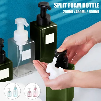 

250ml/450ml/650ml Foam Pumps Bottle Manually Press Soap Foaming Mousses Liquid Dispensers Household LKS99