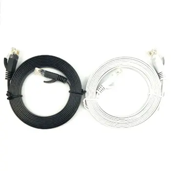 

1pc 0.5m 1m 2m Cat6 1000Mbps Ethernet Cable Flat RJ45 LAN Network Cord