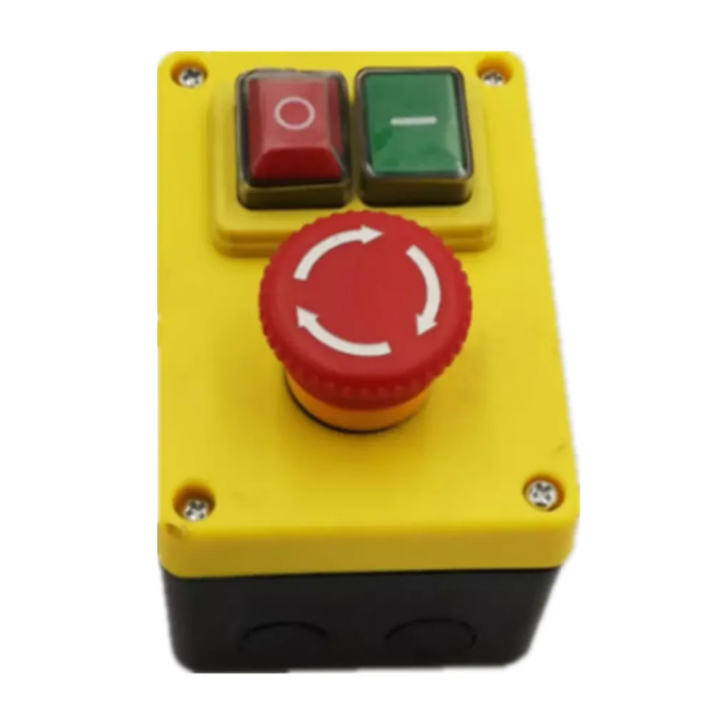 1PC 250V 16A 4 Pin Emergency Stop Push Button Switch Motor Stop/Start