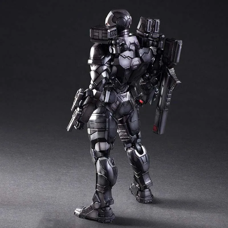 26cm 1/6 Scale Black 2nd Generation War Machine Avengers 3 Alloy Iron Man Action Figures PA Doll toys model collectibles Show