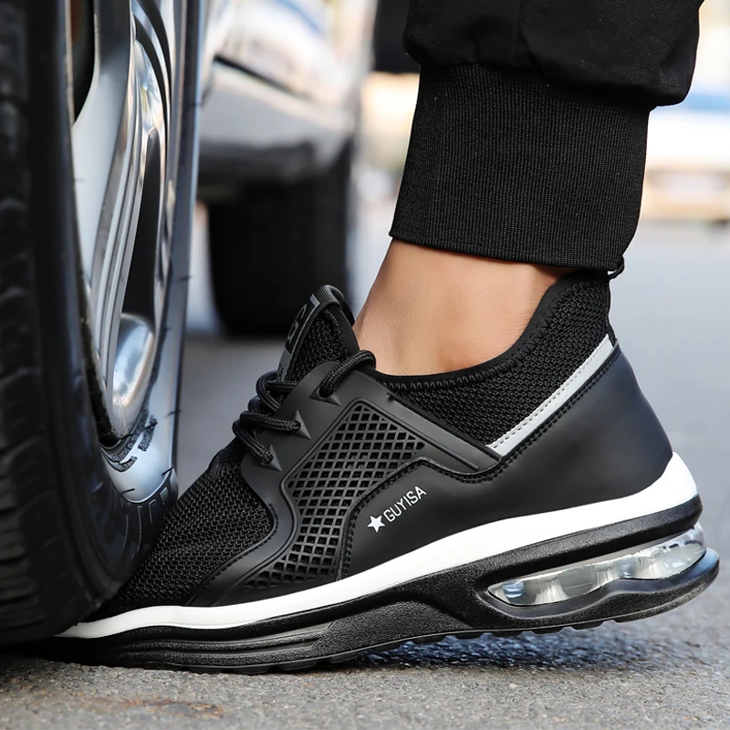Safety shoes men shoes Safety Footwear Man Work Sneakers Puncture-Proof Work Shoes Indestructible Safety Shoes Men Boots Steel Toe