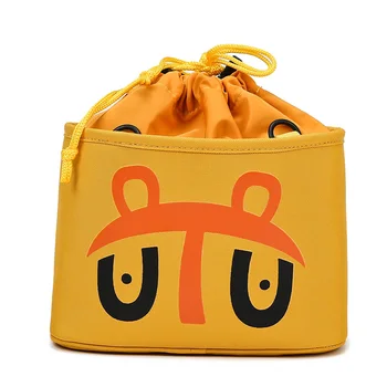 

Cartoon Large Capacity Mummy Bag Scientific Division Baby Storage Bag Mother Travel Shoulder Bag Waterproof No Odor Handbag
