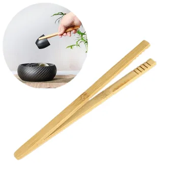 

Bamboo Toast Tong Wooden Toaster Bagel Bacon Sugar Ice Tea Tongs Bamboo Tweezers Tea Clip Environmental Straight Bent Clip