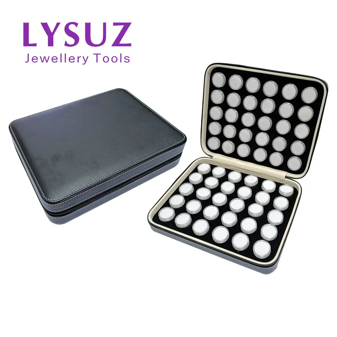 

Gemstone Box Storage Bag Diamond Display Box Show Case Packaging Tray Jewelry Plastic Small Portable Transparent Container