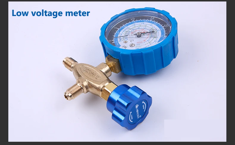 Hongsen HS-466 Haushalts klimaanlage Fluor-Kühl gaszähler Ventil druck Krümmer messgeräte für r410a r22 r134a r404a eingestellt – Detail 9