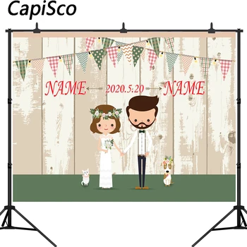 

Capisco photography background rustic White wood photocall wedding marriage personalize photo shoot backdrop photophone