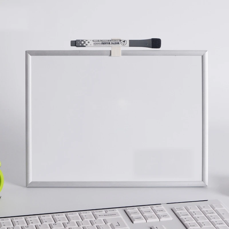 Белые доски Магнитные Белые доски сухая стираемая белая доска для стенка холодильника очки домашний офис алюминиевая рамка