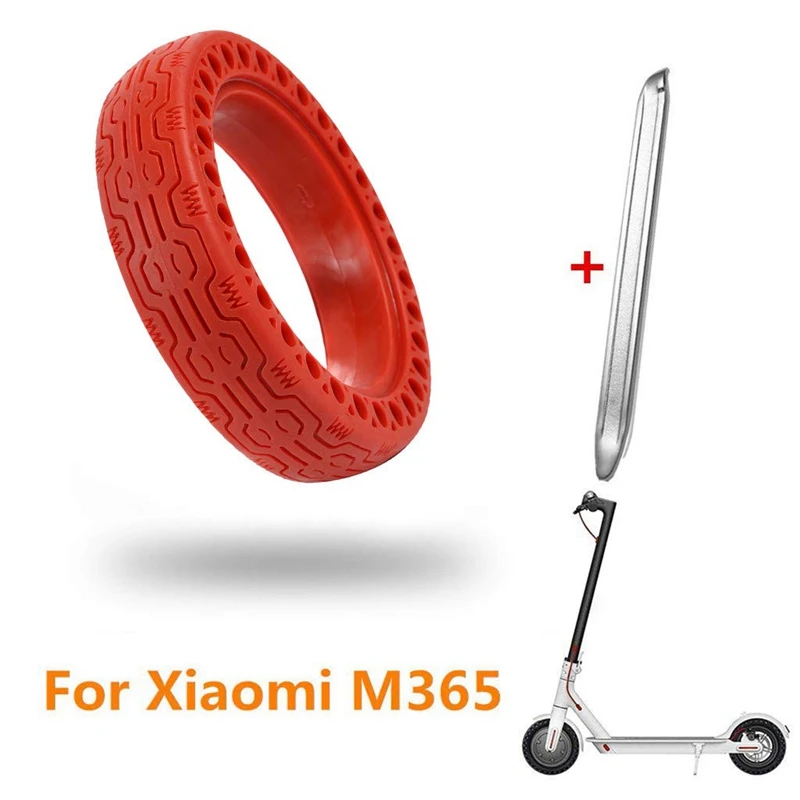 Для Xiaomi M365 электрический самокат с твердыми шинами 8,5 дюймов передний/задний взрывозащищенный сменный электрический самокат сплошной цвет