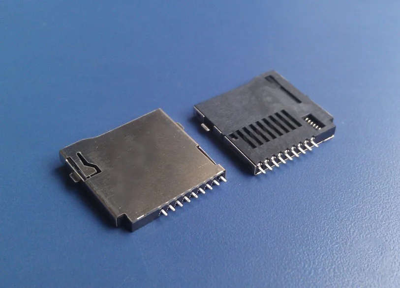 10PCS Push-Push Type TF Micro SD Card Socket Adapter Automatic PCB Connector 