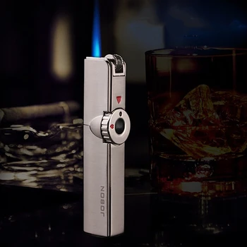 

Metal cigar lighter Windproof 1 Jet Butane torch Turbo lighter pipe Inflatable gas Lighter CL018X