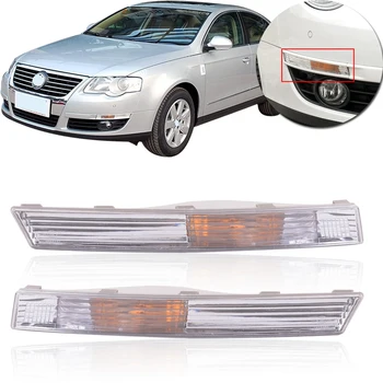 

1 Pairs White Turn Signal Front Bumper Lamp Parking Lamp Cover for Volkswagen Passat CC 2006-2010