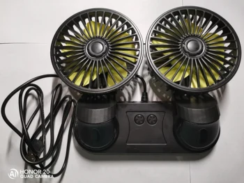 

Vehicle fan 12V / 24V truck car powerful mute refrigeration large wind power vehicle instrument panel
