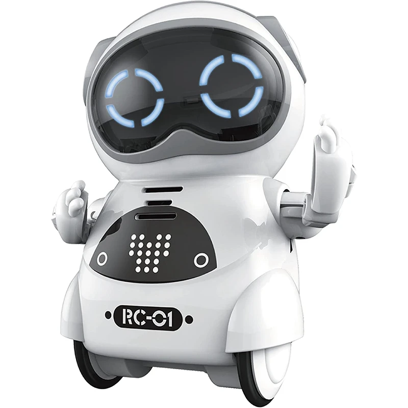 Mini Robot de bolsillo RC para niños con conversación de diálogo interactivo, reconocimiento de voz, registro de Chat, canto y baile