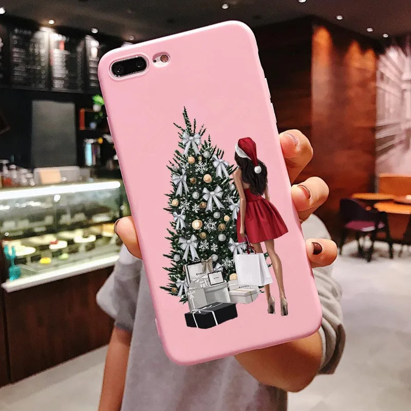 Мягкий чехол из ТПУ для iPhone 8, 7, 6, 6S Plus, 5, 5S, SE, чехол для iPhone X, XS, Max, XR - Цвет: PINK TPU