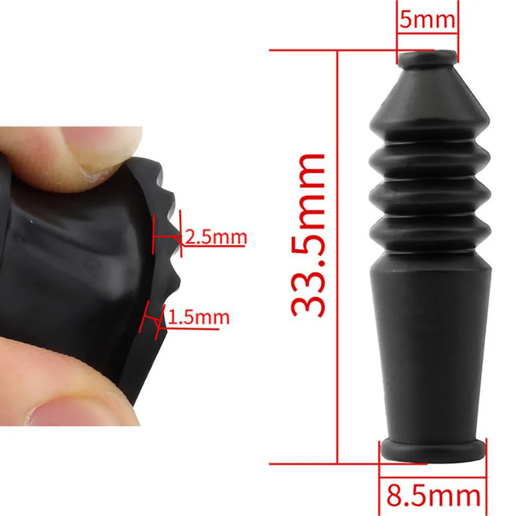 MagiDeal 10pcs Mountain Bicycle V Brake Cable Rubber Boot Protective Sleeve