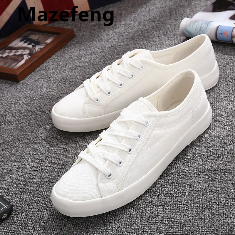 Summer PU Leather Casual Shoes Women Flats White Sneakers