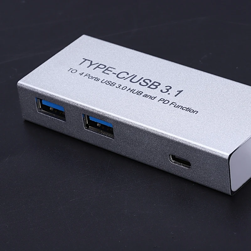 Usb Type C/Usb 3.1 To 4 Ports Usb3.0 Hub With Pd Function Splitter Charge Cable Adapter For Macbook Air/Pro 13/15