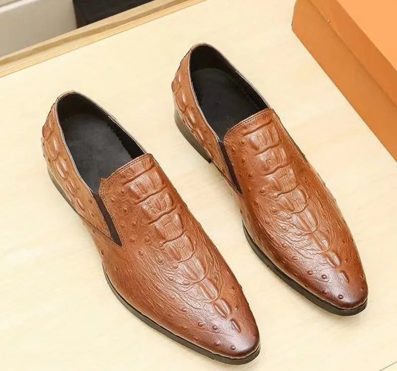 Мужская кожаная обувь; мужская кожаная обувь; сезон осень; Новинка года; деловой костюм; Корейская повседневная обувь; Мужская трендовая обувь, увеличивающая рост