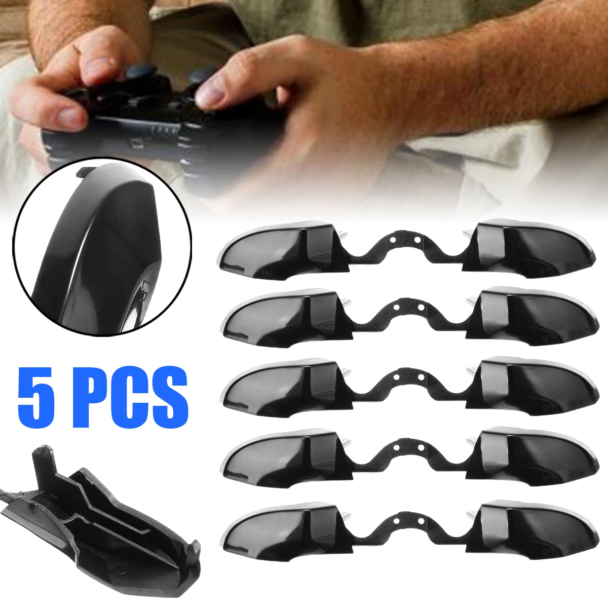 

New Arrival 5Pcs Bumper LB RB Trigger Button Trigging Replacement Buttns For X-box One Controller W/3.5 mm Earphone Port