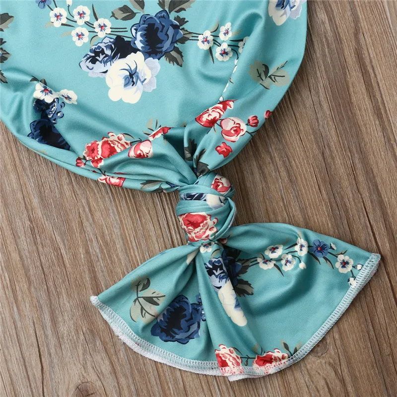 PUDCOCO новорожденных девочек мальчиков пеленки с цветами одеяла спальные мешок пеленать муслиновая пеленка+ повязка на голову комплект