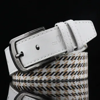 

Cloth color matching wild men's belt locomotive men's trend cowboy belt
