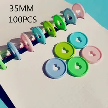 

100PCS35MM mushroom hole loose-leaf binding ring, loose-leaf notebook binding ring, binding CD binding supplies