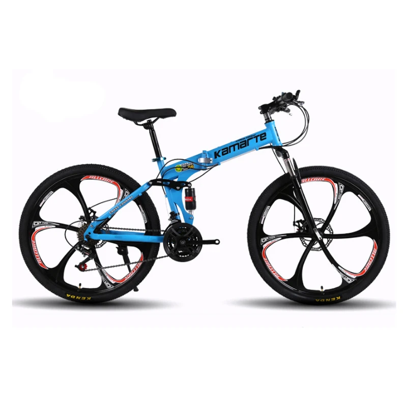 27 скорость складной горный велосипед 24 26 дюймов 3/6/10 нож колеса горного Высокоуглеродистая сталь двойной дисковый тормоз для взрослых на открытом воздухе горный велосипед