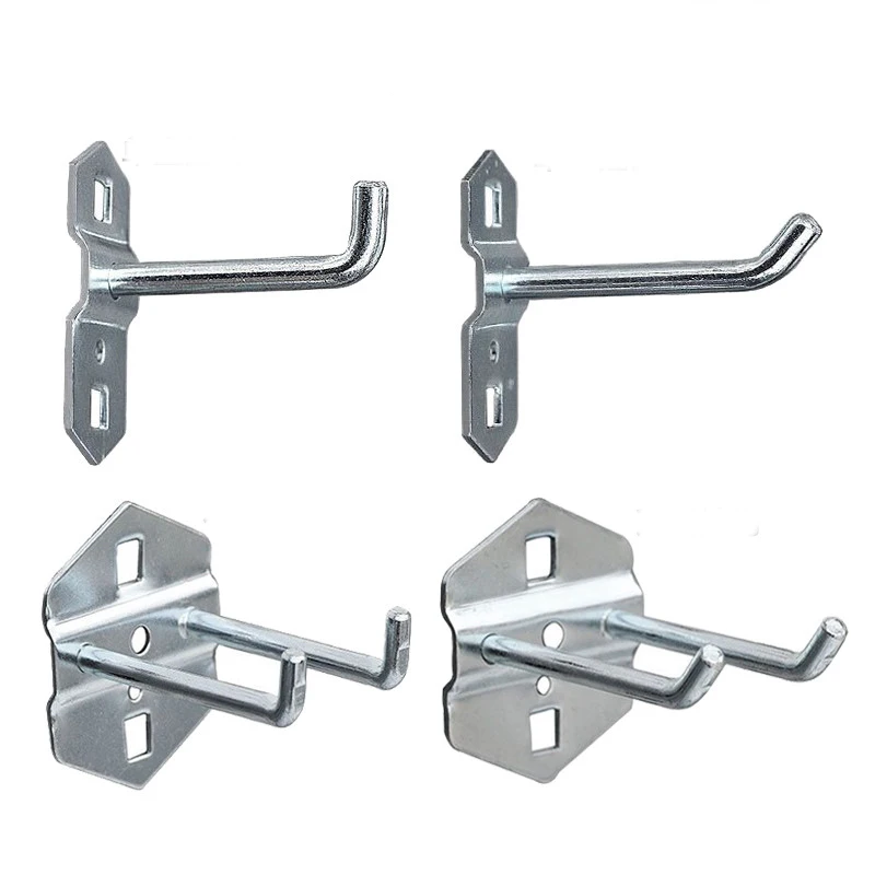 2pcs 38mm pitch 10x10cm Square hole tool hanging board pegboard hook display rack accessories