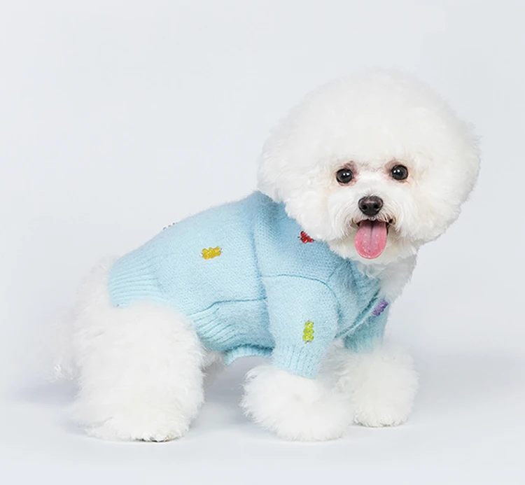 

Dog Sweater Cardigan Cat Clothes Winter Pet Coat Outfit Puppy Pomeranian Yorkies Chihuahua Poodle Pug French Bulldog Clothing