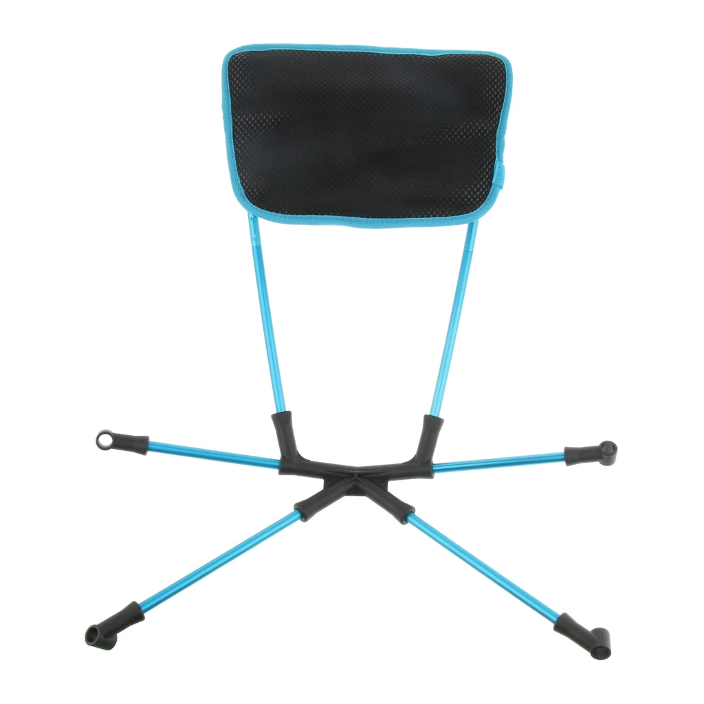 

Folding Camping Moon Chair Outdoor Fishing Seat Stool Back Cushion Backrest