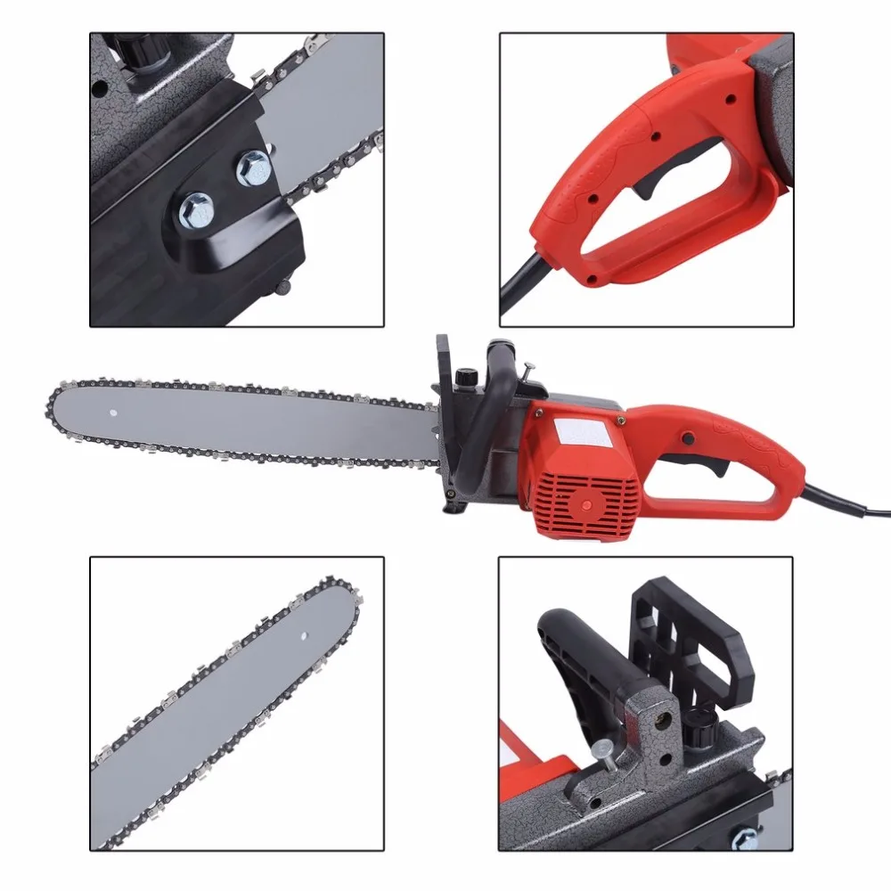 

2019 High Power 1800W Electric Chainsaw 220-240V Logging Saw Multifunctional Electric Chain Saw Garden Power Tools EU Plug