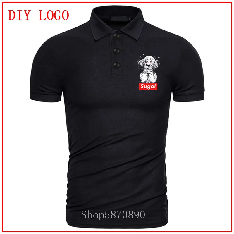 Sugoi Himiko Boku No Hero academic polo shirt 2020 Мужская футболка с принтом уличная Футболка harajuku