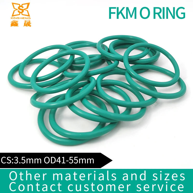 Резиновое кольцо зеленые уплотнительные кольца FKM cs3.5 мм OD42/43/44/45/46/48/49/50/51/52/53/54/55 |