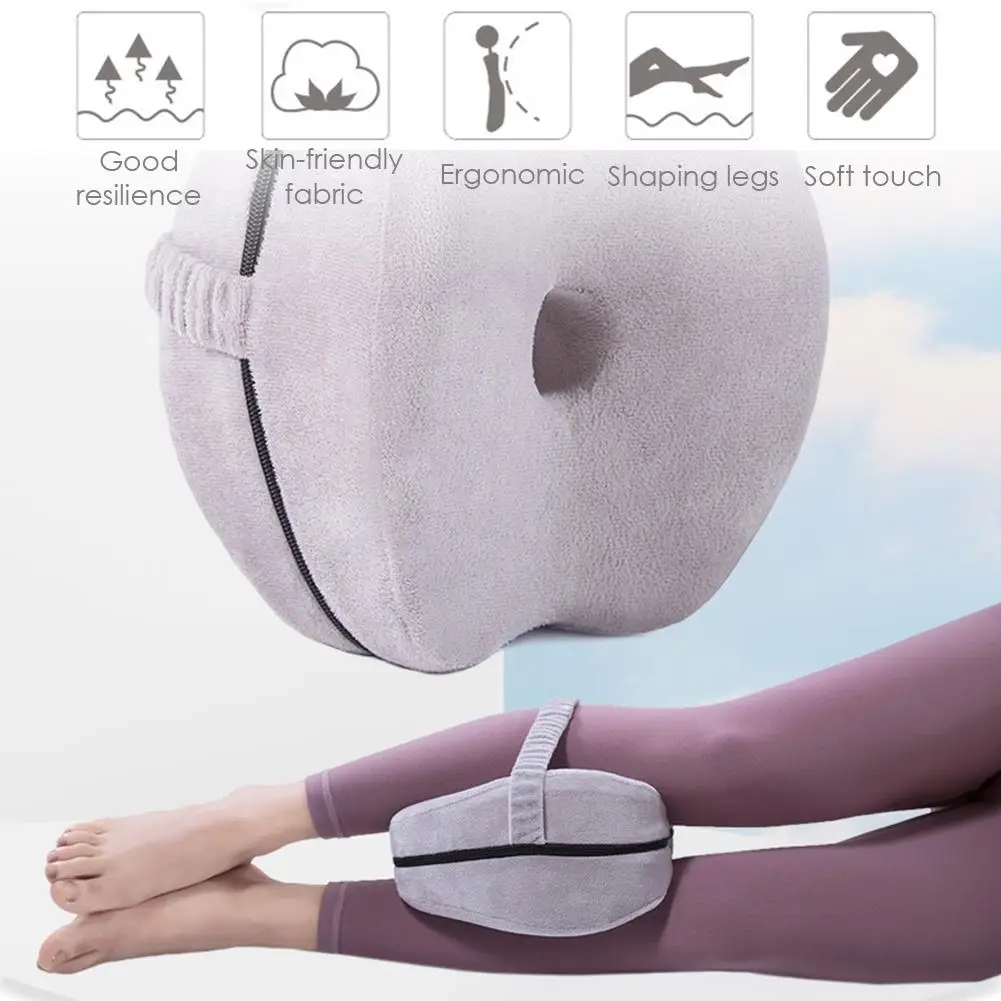Newest Leg Pillow Hollow With Holes Breathable Memory Cushion With Washable Cover For Relief Back Hips Knee Pain Clip Leg Pillow