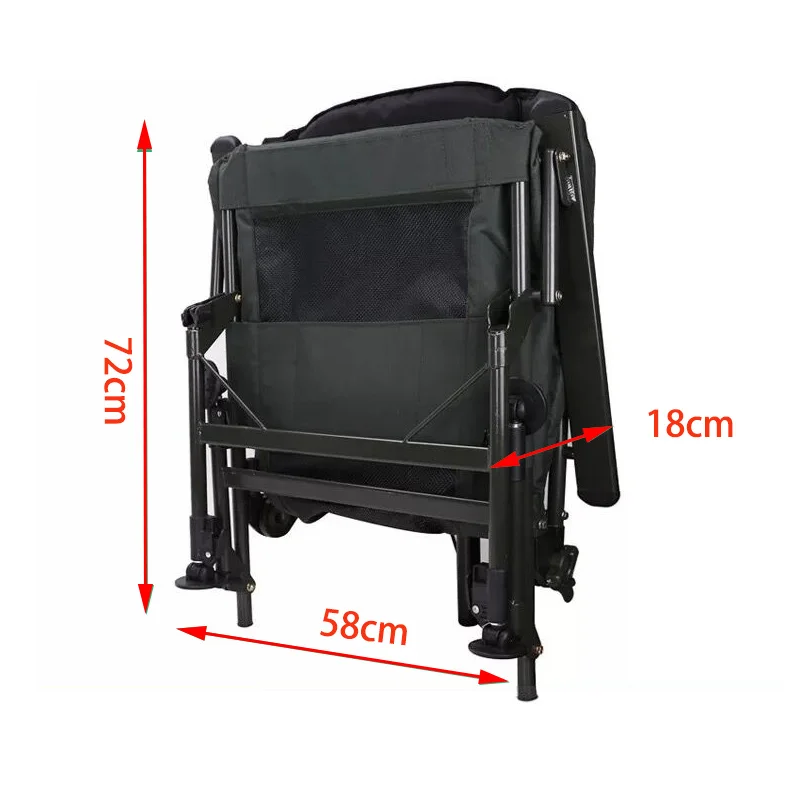 Fishing Chair Outdoor Beach Chair Foldable Fishing Recliner Four-Leg Adjustable Portable European Style 낚시의자 Oxford Cloth
