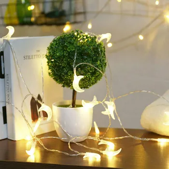 3M 20 Led Fairy String Light Garland Ster Maan Lichten Ramadan Decoraties Voor Huis Bruiloft Lichten Voor Kamer Vakantie verlichting Deco