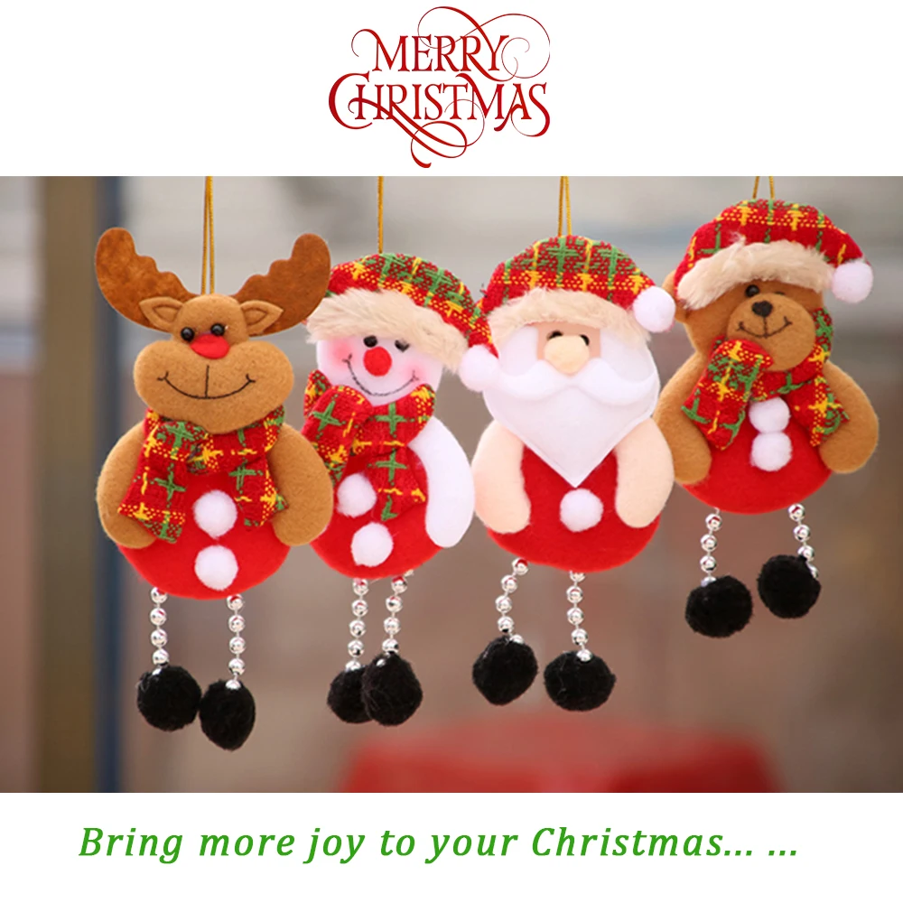 Рождественские украшения, рождественский подарок, Санта Клаус, снеговик, дерево, игрушка, кукла, подвесные украшения для дома,, год