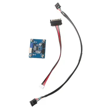 

9Pin Connector USB Header 90 Degree USB HUB Adapter Card Extension Power Cable W91A