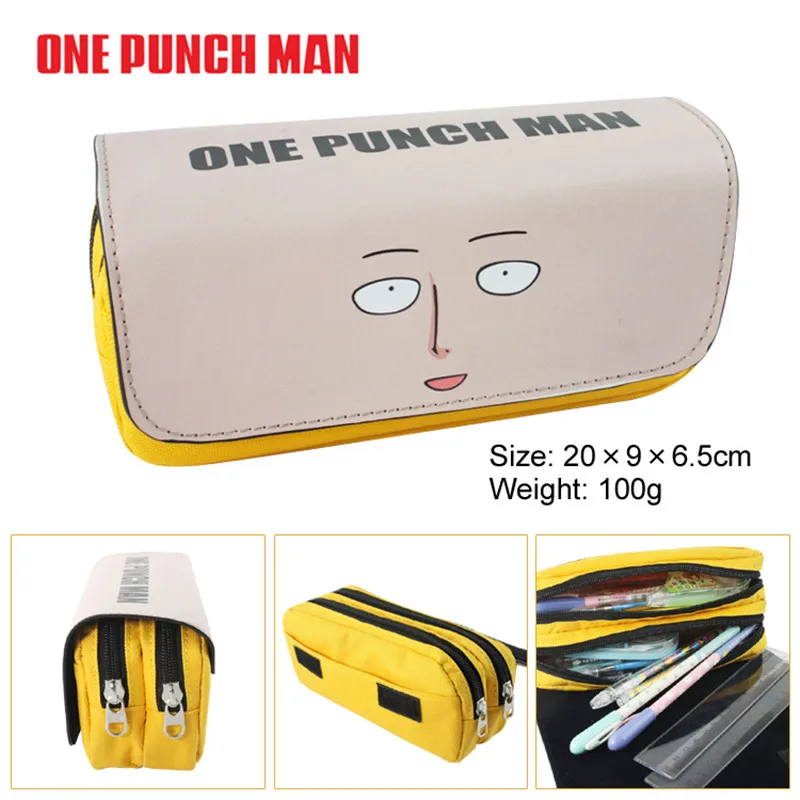 Аниме One Punch Man Косплей ручка сумки на молнии школьный пенал Чехол косметичка Сумка для хранения подарок