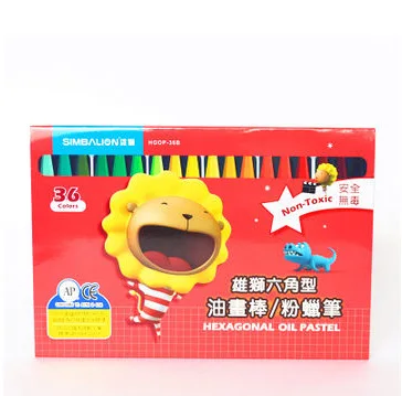 Taiwan Lions 36 Color Crayon Fine Art Only-Washing Crayon