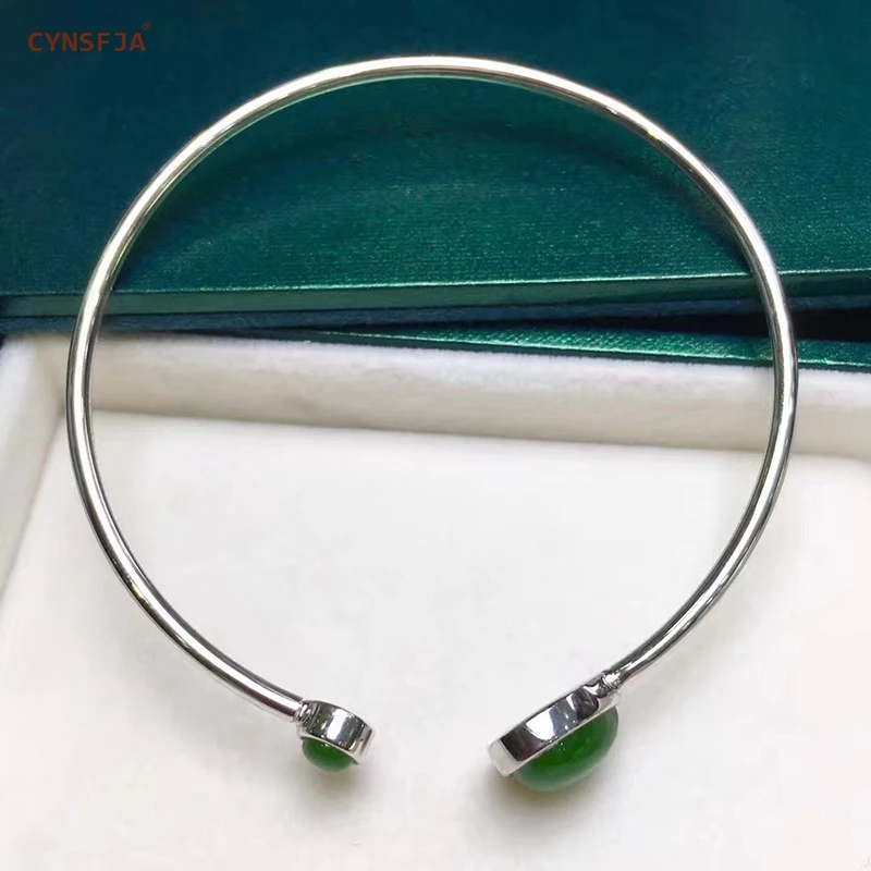 CYNSFJA Реал Certified(Hetian) нефрита jade Jasper 925 пробы серебра в форме сердца комплект ювелирных изделий серьги кулон браслет Высокое качество лучшие подарки
