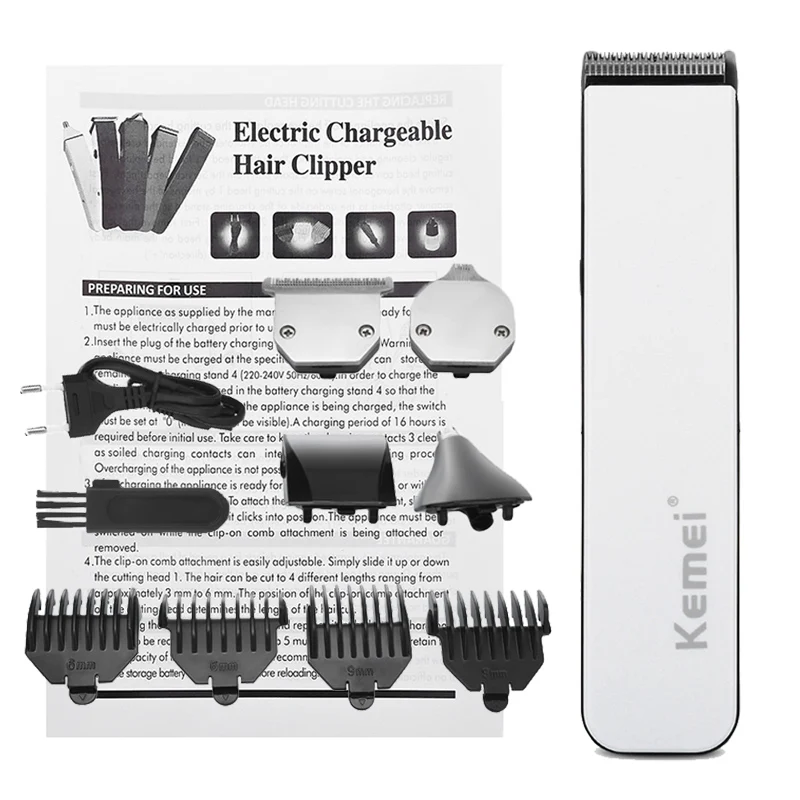 white without box 5 в 1 Hiar Clipper Kit Высокое качество Электрический триммер с перезаряжаемой батареей многофункциональные инструменты для личной гигиены резак 41 - Цвет: white without box
